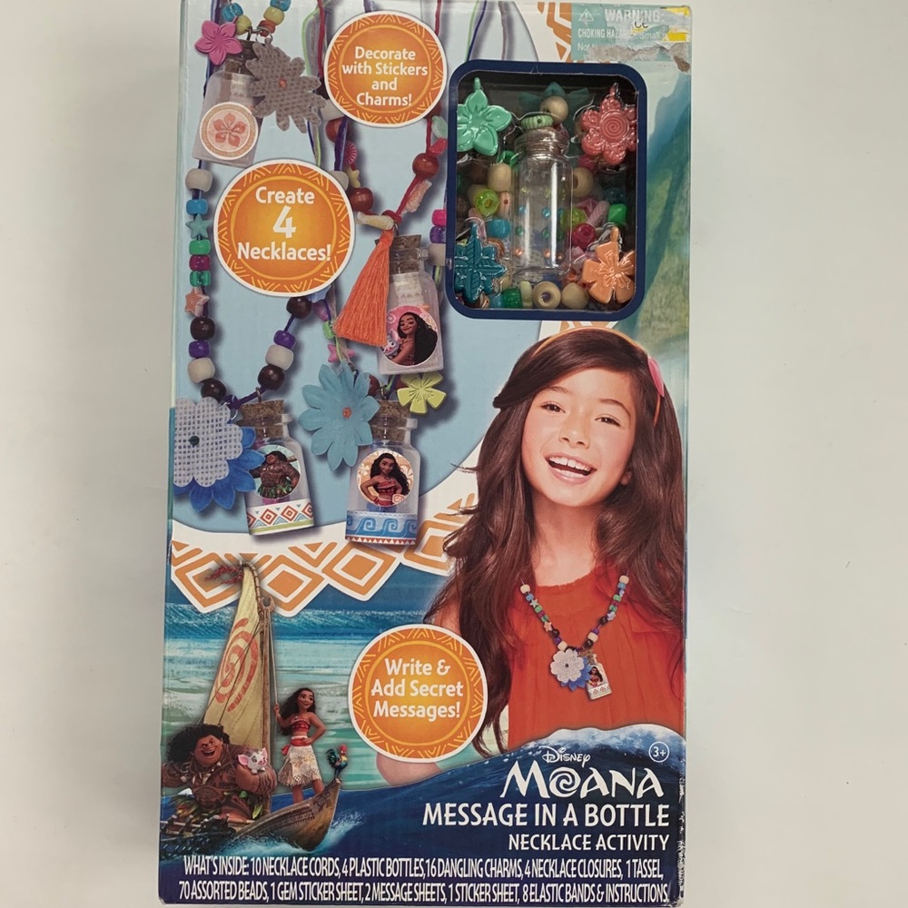 Disney Moana Message in a Bottle Necklace Activity